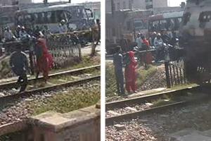 दादी सास से कहासुनी ले आई महिला को रेलवे ट्रैक, 5 सेकेंड में ही ….