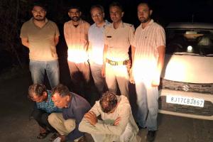 1.6 किलो अफीम के साथ कार सवार तीन तस्कर काबू