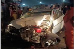 तेज रफ्तार कार ने ले ली दो जिंदगियां