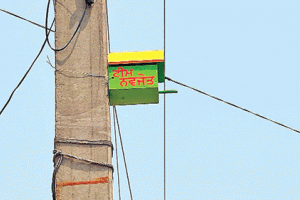 पक्षियों के रहने के लिए लगवाए रैन बसेरे