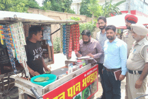 एनवीबीडीसीपी टीम ने तंबाकू बेचने वालों के काटे चालान