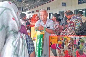 बाढ़ प्रभावितों की मदद में ब्लाक डेराबस्सी की साध-संगत भी आगे आई