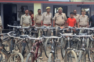 शातिर साइकिल चोर गिरफ्तार, 24 साइकिलें बरामद