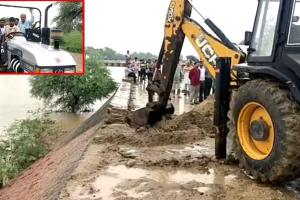 Rajasthan Flood: सरकारी गाड़ी फंसी तो एसडीएम ने ट्रैक्टर पर किया निरीक्षण