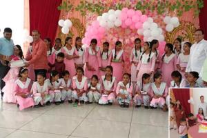 बिटिया के जन्मदिन पर वितरित की पाठ्य सामग्री