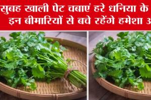 Health News: सुबह खाली पेट चबाएं हरे धनिया के पत्ते, इन बीमारियों से बचे रहेंगे हमेशा आप