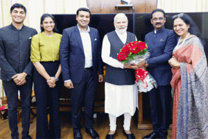 एलपीयू चांसलर व राज्यसभा सांसद डॉ. मित्तल प्रधानमंत्री मोदी से मिले