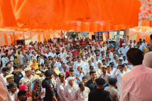 दुष्यंत चौटाला ने किया श्रीराधा-कृष्ण की मूर्ति का अनावरण