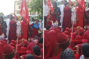 आशा वर्कर्स का जेल भरो आंदोलन, 673 वर्कर्स ने दी गिरफ्तारियां