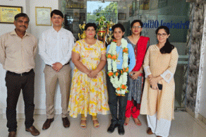 प्रताप स्कूल की रीतिका का राज्य स्तरीय विज्ञान प्रतियोगिता के लिए चयन