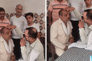 आंखों के फ्री कैंप में 158 मरीजों की की जांच