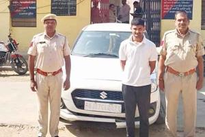 80 किलोग्राम अवैध डोडा चूरा सहित स्विफ्ट कार जब्त, चालक गिरफ्तार
