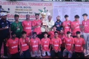 सीबीएसई क्लस्टर फुटबॉल टूर्नामेंट मे गुड़गांव ने ट्रॉफी पर किया कब्जा