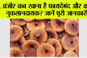 Right Way to Eat Anjeer: अंजीर कब खाना है फायदेमंद और कब नुकसानदायक? जानें पूरी जानकारी