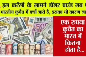 World Strongest Currency: इस करेंसी के सामने डॉलर पाउंड सब फेल, भारतीय कुवैत में क्यों जाते है, इसका भी कारण  जानें…