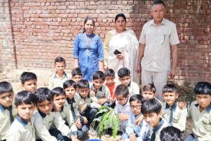 बच्चों ने ली शपथ, जन्मदिन पर लगाएंगे पौधे