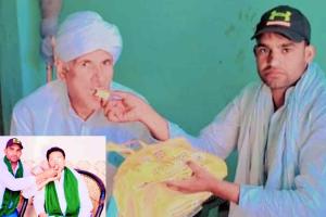 भाकियू जिला उपाध्यक्ष ने मिष्ठान खिलाकर दी ईद-उल-फितर की मुबारकबाद
