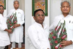 राजस्थान प्रदेश प्रभारी सैयद इकबाल अहमद ने की पूर्व मुख्यमंत्री अशोक गहलोत से मुलाकात
