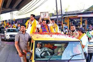 ‘आप’ सांसद संजय सिंह ने निकाला रोड शो