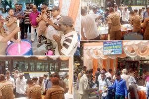 गुरुग्राम में डेरा के सेवादारों ने 7 घंटे तक छबील लगा हजारों लोगों का गला किया तर