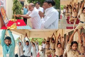 कैराना में हर्षोल्लास से मनाया 10वां अंतरराष्ट्रीय योग दिवस