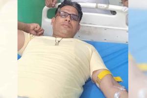 सेवादार अमित भ्याण इन्सां ने रक्तदान कर बचाई मरीज की जान