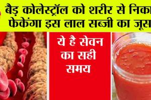 Best Juice For Cholesterol: बैड़ कोलेस्ट्रॉल को शरीर से निकाल फेकेंगा इस लाल सब्जी का जूस, ये है सेवन का सही समय