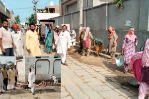 गांव में साफ-सफाई को लेकर आई जागरूकता, मनरेगा के तहत साफ सफाई कर गांव को किया चकाचक