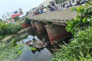 Road Accident: ड्राइवर को आई झपकी, नहर में जा गिरी गाड़ी