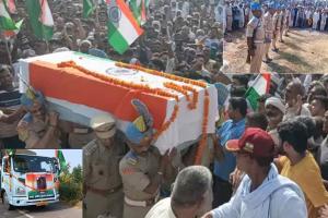 सीआरपीएफ जवान का राजकीय सम्मान के साथ पैतृक गांव काब्रच्छा में हुआ अंतिम संस्कार
