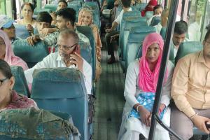 जब नरवाना से कैथल जा रही बस में बन गया चुनावी माहौल