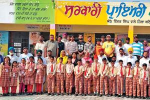 नई चुनी पंचायत ने विकास कार्यों की शुरुआत स्कूल से करने का किया ऐलान