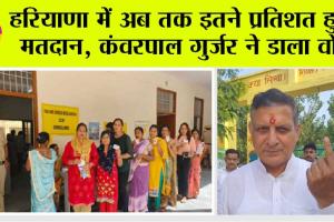 Haryana Election Polling Live: हरियाणा में अब तक इतने प्रतिशत हुआ मतदान, कंवरपाल गुर्जर ने डाला वोट