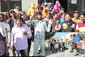 जलालाबाद में सफाई कर्मचारियों का प्रदर्शन