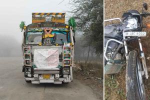 Tosham Road Accident: ट्राले की चपेट में आने से मोटरसाइकिल सवार दो की मौत