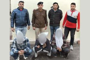 फिरौती गैंग गिरोह के 3 सदस्य काबू, एक दसी पिस्तौल व 2 कारतूस बरामद