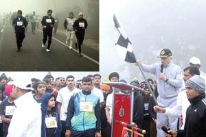 BSF: बीएसएफ ने निकाली मैराथन, दिया नशे छोड़ने का संदेश