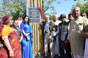 अमर शहीद करणीराम रामदेव स्मारक स्थल के विशाल गेट का लोकार्पण हुआ