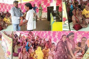 Maharashtra: महाराष्ट्र की साध संगत ने गाया गुरुयश, 5 जरूरतमंद परिवारों को दिया राशन