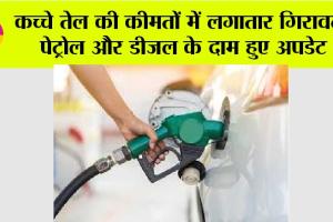 Petrol, Diesel Prices: कच्चे तेल की कीमतों में लगातार गिरावट, पेट्रोल और डीजल के दाम हुए अपडेट
