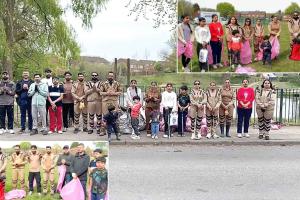 England: डेरा सच्चा सौदा स्थापना माह की खुशी में इंग्लैंड की साध संगत ने चलाया सफाई अभियान