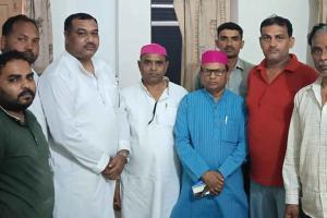 भागीदारी पार्टी के राष्ट्रीय अध्यक्ष का प्रजापति समाज ने किया भव्य स्वागत