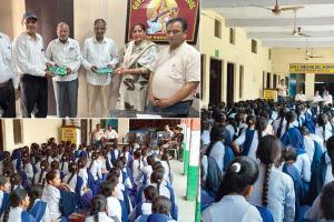 गवर्नमेंट गर्ल्स सीनियर सेकेंडरी स्कूल प्रताप नगर में ज्ञान दान कार्यक्रम का आयोजन
