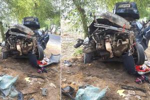 Road Accident: अनियंत्रित कार पलटी, चालक की मौत