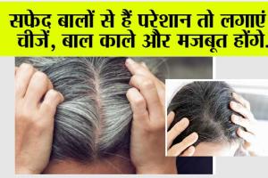 White Hair: सफेद बालों से हैं परेशान तो लगाएं ये चीजें, बाल काले और मजबूत होंगे…
