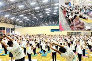 International Yoga Day: मोहाली में 33 जगहों पर 12210 लोगों ने किया ‘योग’