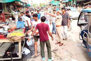 गिद्दड़बाहा में नगर कौंसिल व पुलिस की सांझी कार्रवाई, बाजारों से हटवाया अतिक्रमण