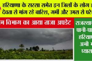 Haryana Weather: हरियाणा के सरसा समेत इन जिलों के लोग इन्द्र देवता से मांग रहे बारिश, गर्मी और उमस से परेशान, जानें मौसम विभाग क्या कहता है…