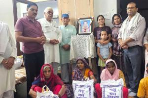 माता विमला इन्सां की पुण्यतिथि पर 7 जरूरतमंद परिवारों को दिया राशन