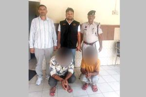 पुलिसकर्मी बताकर फिरौती मांगने के मामले में 2 आरोपी गिरफ्तार
